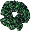 Cannabis Leaves Handmade Fabric Large Scrunchie