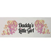 Daddy’s Little Girl Landing Strip Diaper Sticker