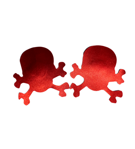 Skulls 1 Pair Self Adhesive Nipple Covers Disposable Breast Pasties second image