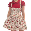 Holiday Bunny Suspender Skirt Dress
