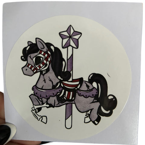Goth Circus Vinyl Sticker Variety second image