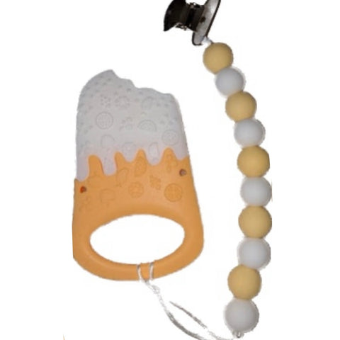 Ice Cream Variety Silicone Teether Chewing Toy Pacifier Clip second image