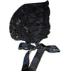 Lace Black Adult Baby Bonnet