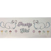 Pretty Girl Ferret Landing Strip Diaper Sticker