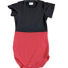 Black & Red Cotton Bodysuit