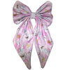 Pink Good Night Bear Large Handmade Hair Bow