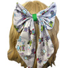 Gear Head Robots Large Handmade Hair Bow