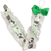 Silly Panda Ruffle Deluxe Pacifier Clip