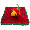 Tomato Duck Handmade Crochet Toy Lovey Security Blanket