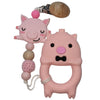  Pink Pig (Wooden Beads)