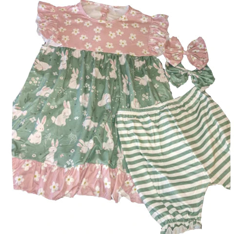 Pretty Bunny Light Green Shorts second image
