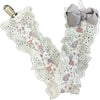 Breakfast Bunny Ruffle Deluxe Pacifier Clip