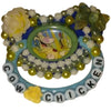 Cartoon Cow Chicken Hand Crafted Deluxe Pacifier