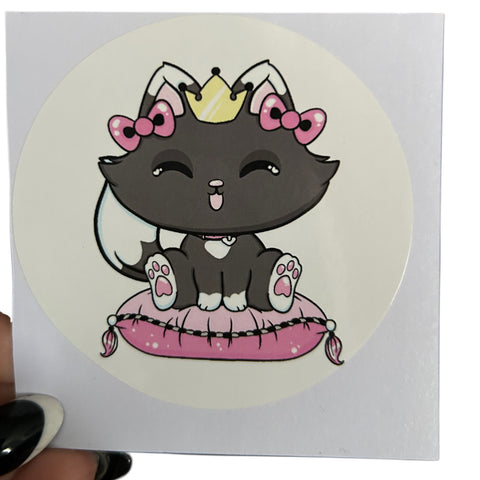 Princess Kitty Vinyl Sticker Variety second image