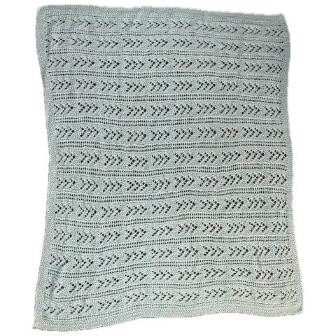 Knitted Blanket Teal second image