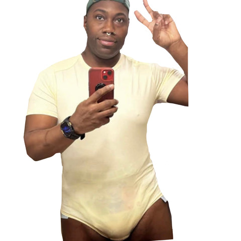 Soft Yellow Cotton Bodysuit second image