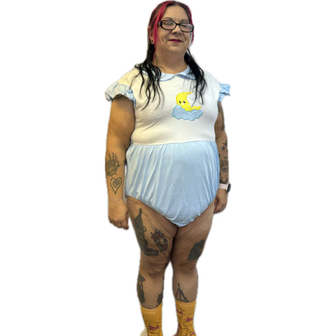 Good Night Moon Cotton Collared Bodysuit second image