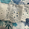 Second Chance Lil Blue Flower Ruffle Lace Bib