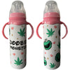 Cannabis Monster 8oz Stainless Steel Bottle