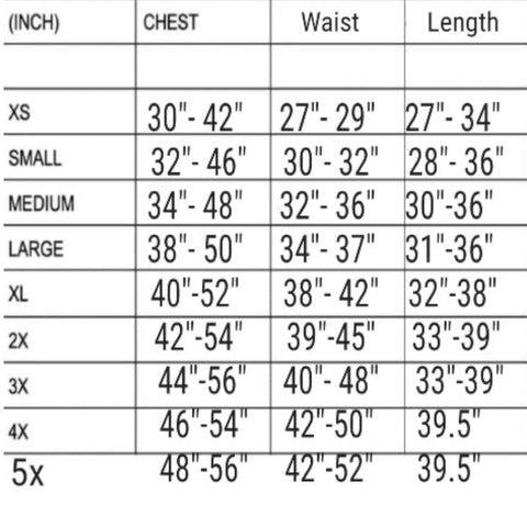 Size chart for Happy Holiday Little Bear Romper Dress