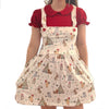 Happy Holidays Little Bear Suspender Skirt Dress