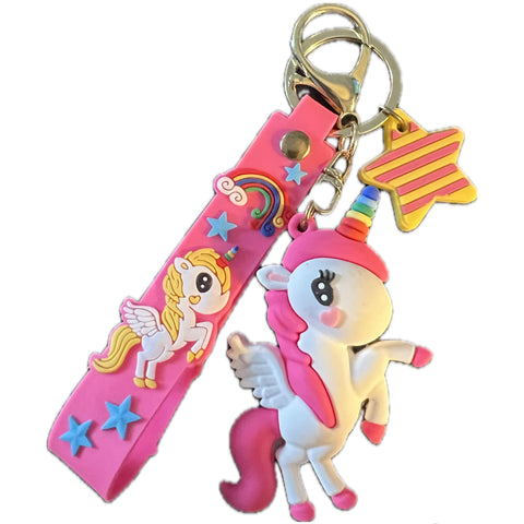 Unicorn Silicone Keychain second image