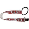 49 Football Single Sided Pacifier Clip - 10"-12"