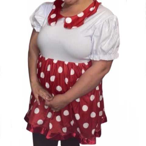 Red & White Polka Dot Dress second image