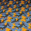 Squishyabdl Blue and Orange Camouflage Cotton Romper