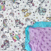 Unicorn Animals Snuggle Blanket Large