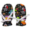 Trick or Treat Dino Black Adult Mittens