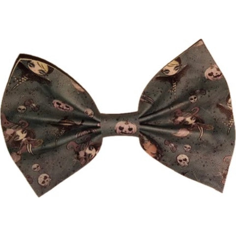 Halloween Synthetic Leather Hair Bow second image