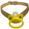 Pacifier Gag ABDL Yellow & Gold