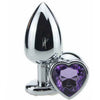 Large Jewelry Heart Stainless Steel Butt Plug