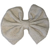 Grey Fabric Hair Bow *