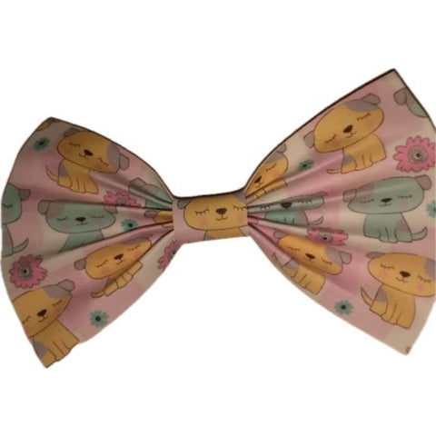 Dog Pup Synthetic Leather Hair Bow second image
