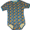 Squishyabdl Blue and Orange Camouflage Cotton Bodysuit