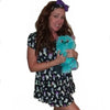 Tiny Terrors Black Romper Dress