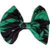 Cannabis Leaves Fabric Hair Bow *