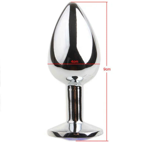 Large Jewelry Heart Stainless Steel Butt Plug second image