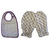 Adult Non-Binary Hearts 2pc Bib Mittens Set