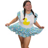 Ducky Bath Time Romper Dress