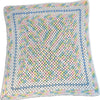 Knitted Blanket Pastel Colors