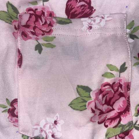 *DEFECT* Squishyabdl Pink Flower Cotton Romper second image