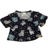 Unicorn Animals Black Stuffie Shirt
