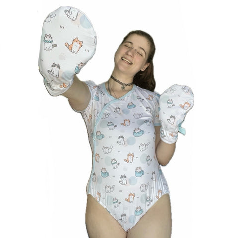Cutie Kitties Side Snap Bodysuit second image