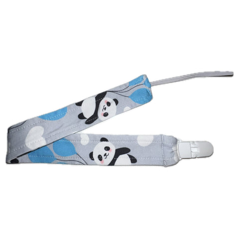 Up in The Air Panda Fabric Pacifier Clips second image