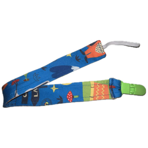 Camping Fabric Pacifier Clips second image