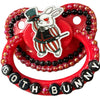 Goth Circus Bunny Hand Crafted Deluxe Pacifier