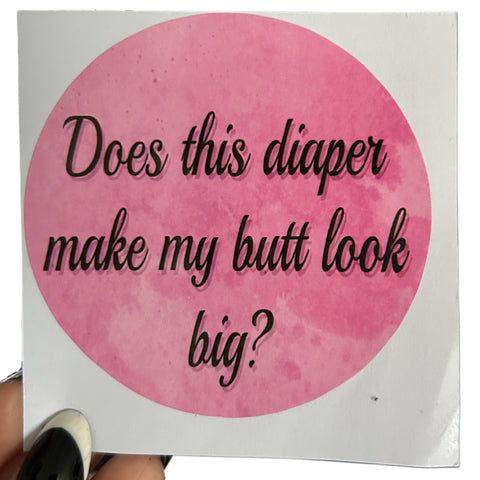 Diaper Vinyl Sticker second image